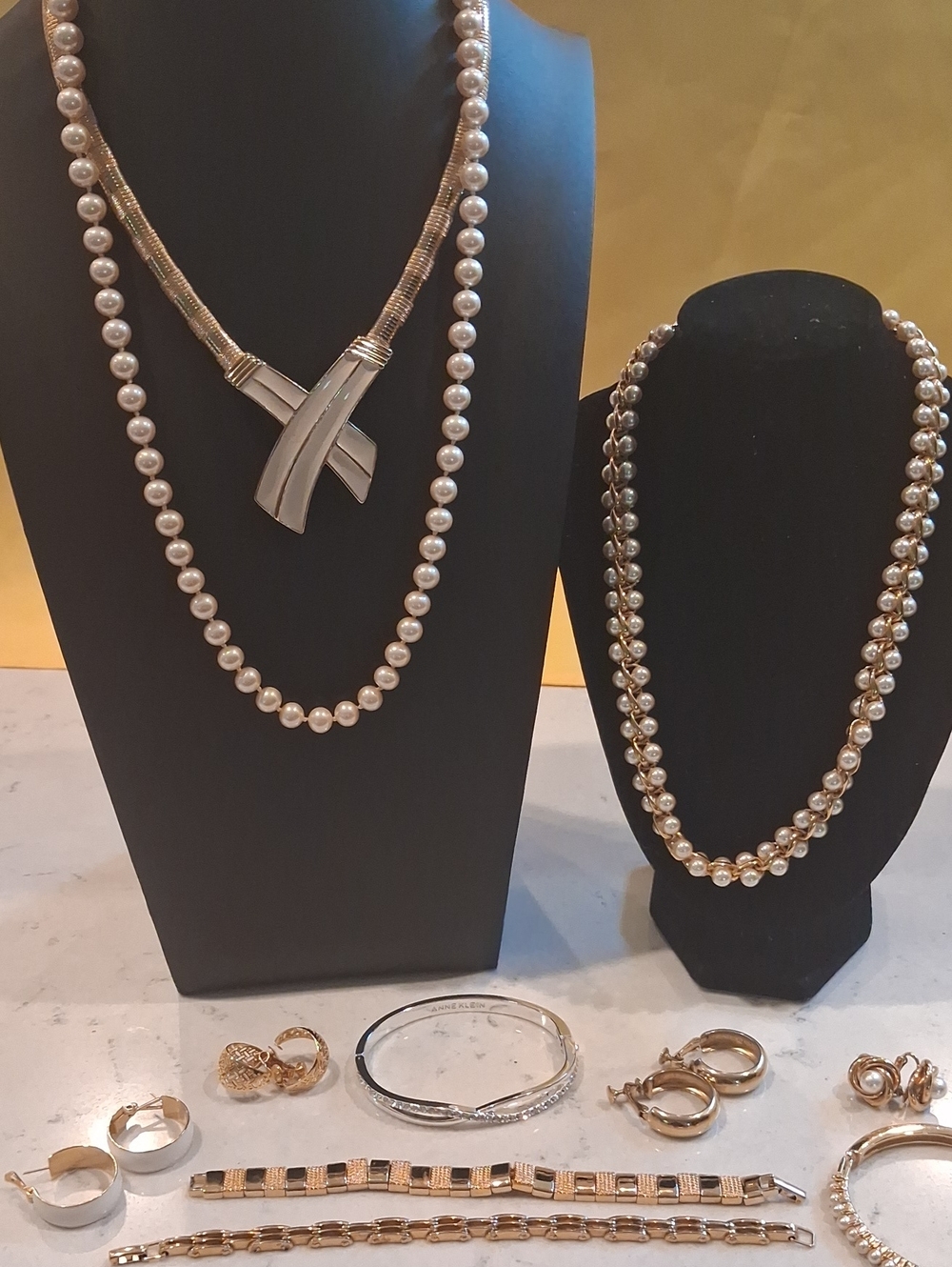 All Signed Jewelry Lot Napier, Trifari, Monet, Etc.